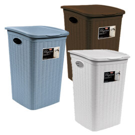 Portabiancheria 'elegance' lt. 50 cm 37 x 38 x h 54,5 bianco Stefanplast