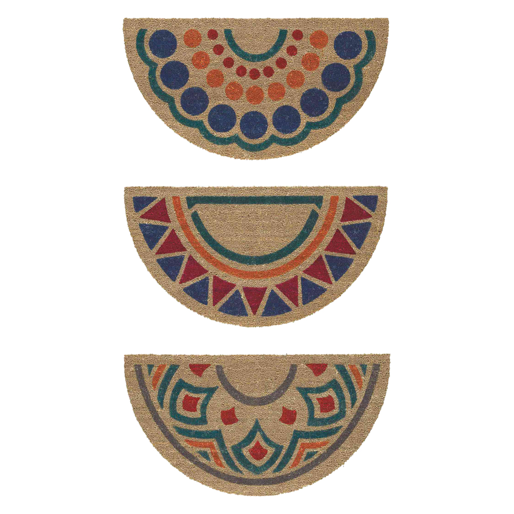 Zerbino mezzaluna ‘tropical’ cm. 40 x 70 fantasia Senza marca