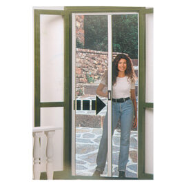 Zanzariera avvolgibile orizzontale cm 140 x 240 marrone ral 8017 Irs