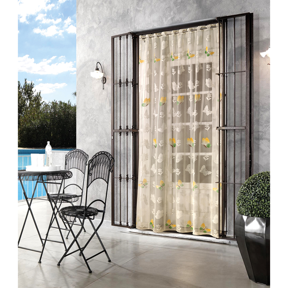 Zanzariera in poliestere ‘fantasia’ girasoli – colore panna Senza marca