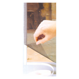 Zanzariera in poliestere per porte cm 75 x 250 - col. nero - 2 teli Kasart