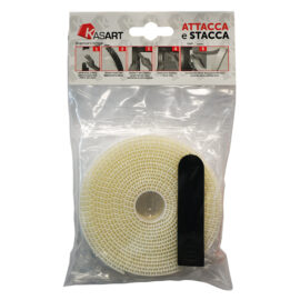 Nastro attacca stacca per zanzariere mm 10 x 6,6 mt - col. bianco Kasart