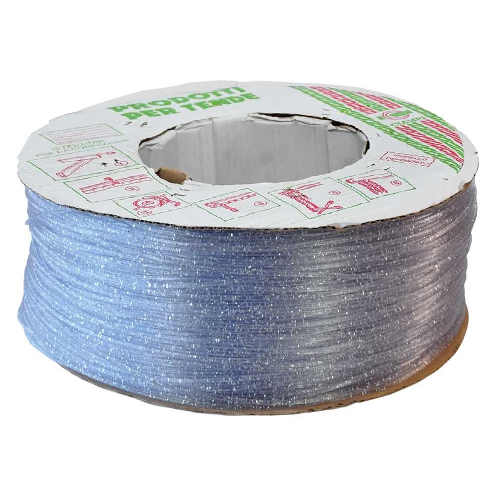 Cordoncino per tenda ‘brilliant’ colore argento Made in italy