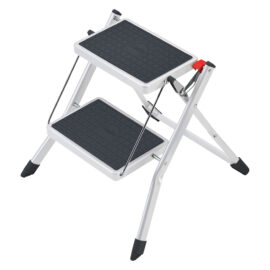 Sgabello apribile gradino con tappetino 2 gr. - colore bianco Gierre