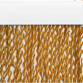 Tenda a cordoncino 'camelia' cm 140 x 240 - cristallo/bianco Made in italy