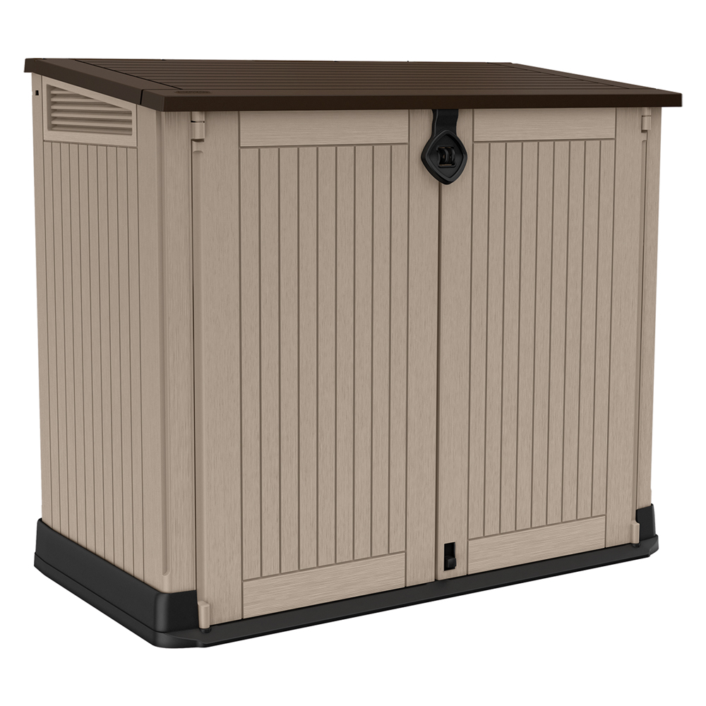 Baule porta attrezzi da esterno ‘store it out midi’ cm.132 x 71,5 x h.113,5 beige/marr. Keter