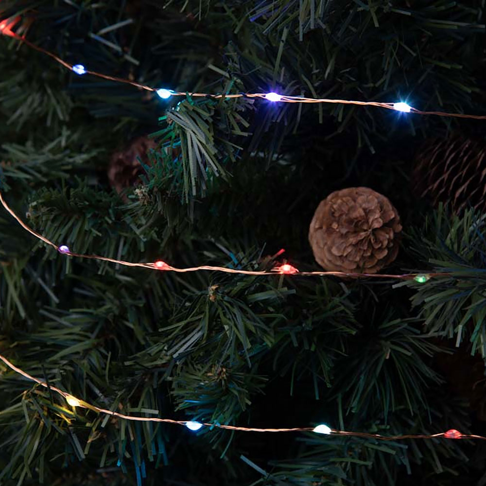 Catena lineare micro luci a led serie ‘m-mh’ 400 led rgb – 24 mt. (24+4) Senza marca