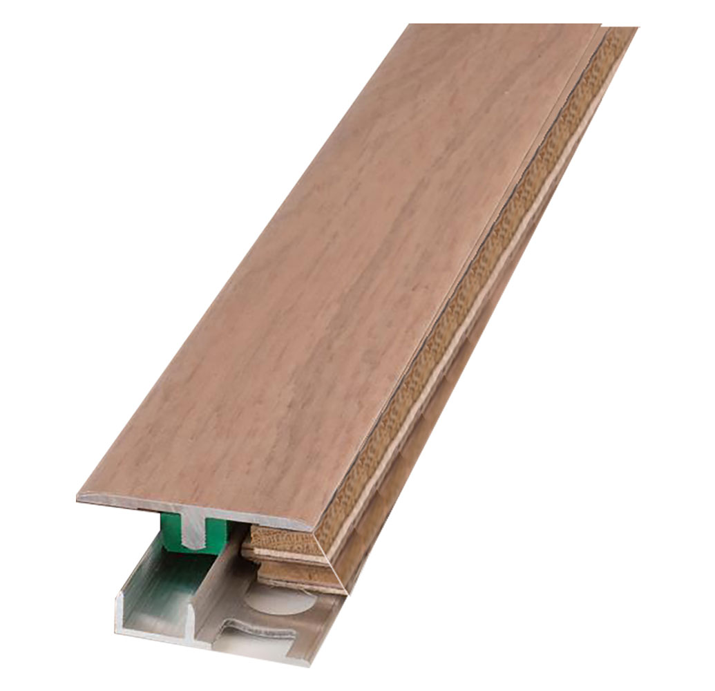 Profilo piatto con base per laminato e parquet ‘un anodizzato argento Profilpas