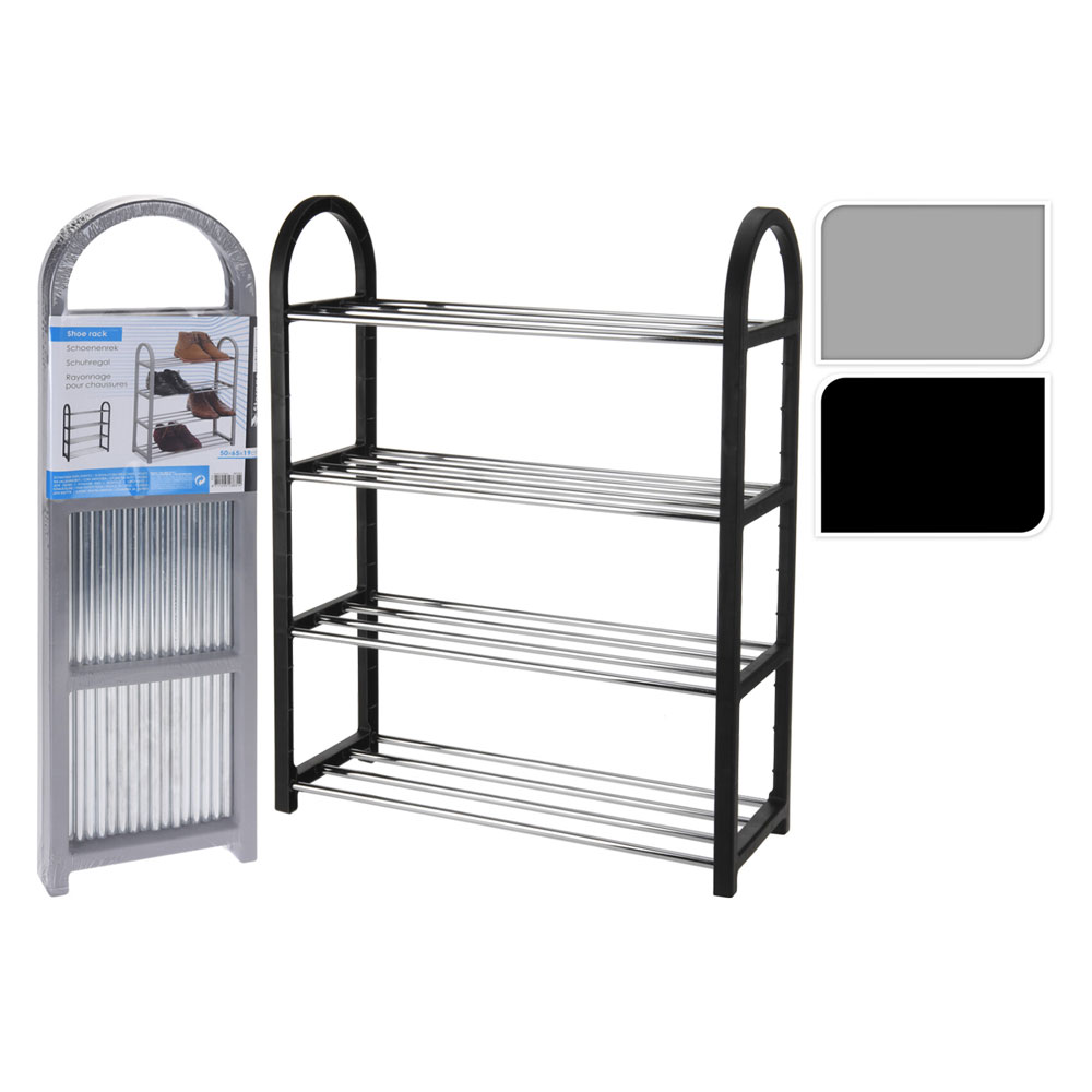 Scarpiera a ripiani cm 50 x 19 x h.65 – 4 livelli Senza marca