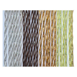 Tenda elicoidale 'luna' cm. 125 x 230 - avana/trasparente Made in italy