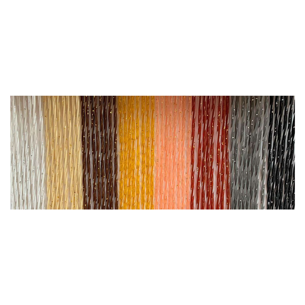 Tenda elicoidale ‘acquario’ cm. 100 x 220 – beige/glitter oro Made in italy