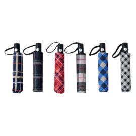 Ombrello automatico fantasia scozzese Senza marca