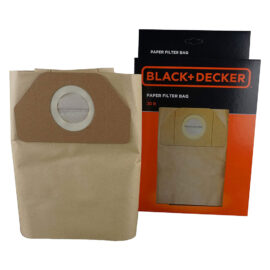 Sacchetti raccoglipolvere in carta per bidone aspiratutto lt. 20 Black decker