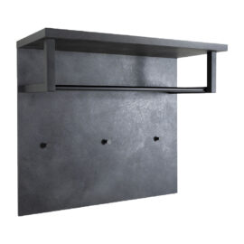 Pensile ingresso appendiabiti linea 'segno' cm. 35 x 82 x h.71 - cemento Composad