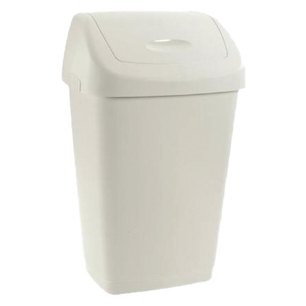 Bidone immondizia ‘grace’ lt 25 – cm 32,5 x 25,5 x h 52 bianca Tontarelli