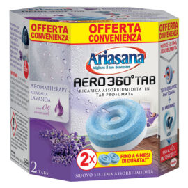 Ricarica assorbiumidita' 'ariasana aero 360° bipac bipack (2 x gr.450) lavanda Ariasana