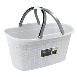 Cesta portabiancheria 'elegance' colore bianco Stefanplast