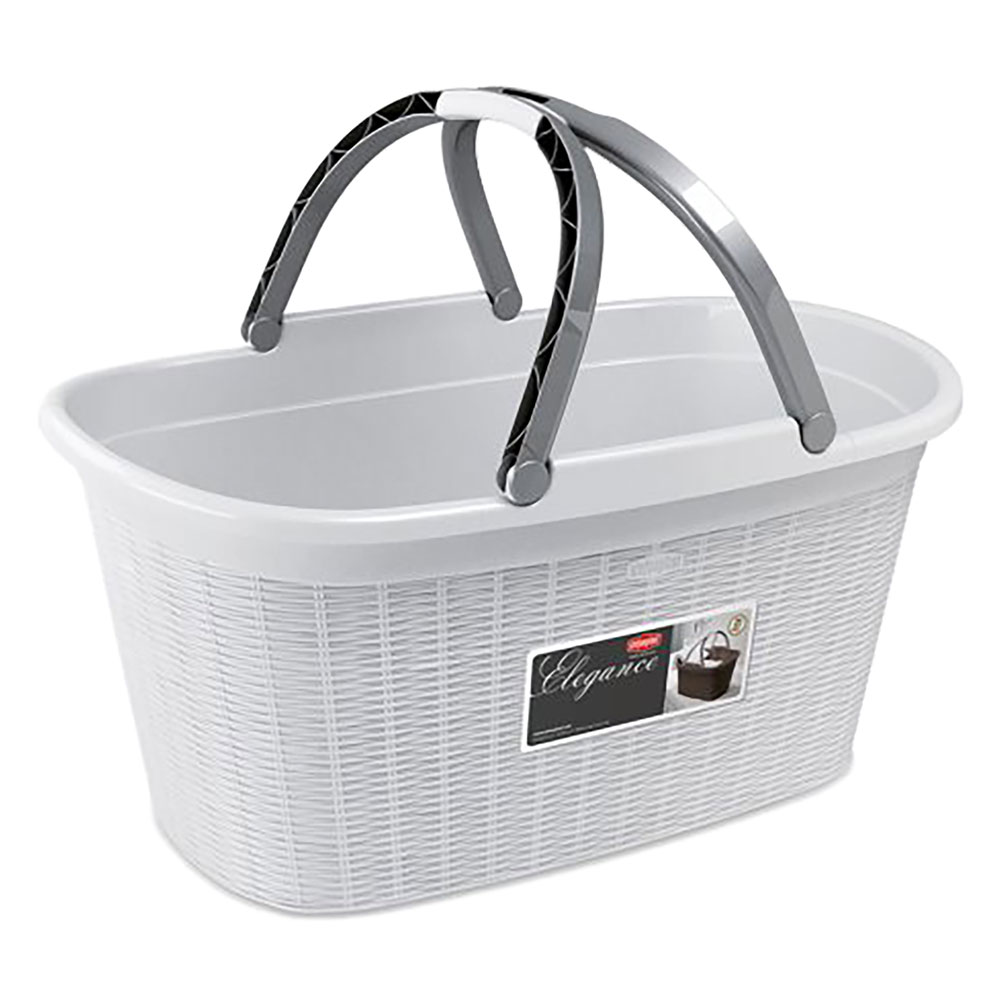 Cesta portabiancheria ‘elegance’ colore bianco Stefanplast