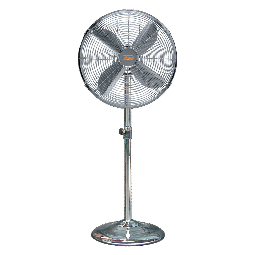 Ventilatore da pavimento ‘chrome’ 90 w – Ø 50 cm / altezza massima 150 cm Vinco