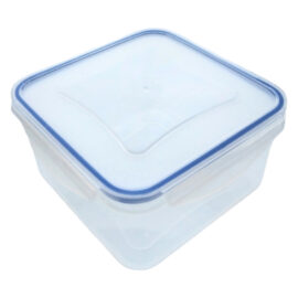 Contenitore quadro in plastica 'superlock' lt 0,7 - cm 13 x 13 x h.6,9 Ecoplast