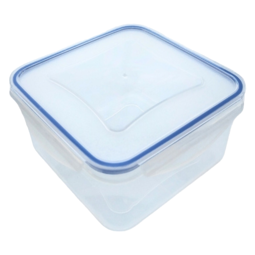 Contenitore quadro in plastica ‘superlock’ lt 0,7 – cm 13 x 13 x h.6,9 Ecoplast