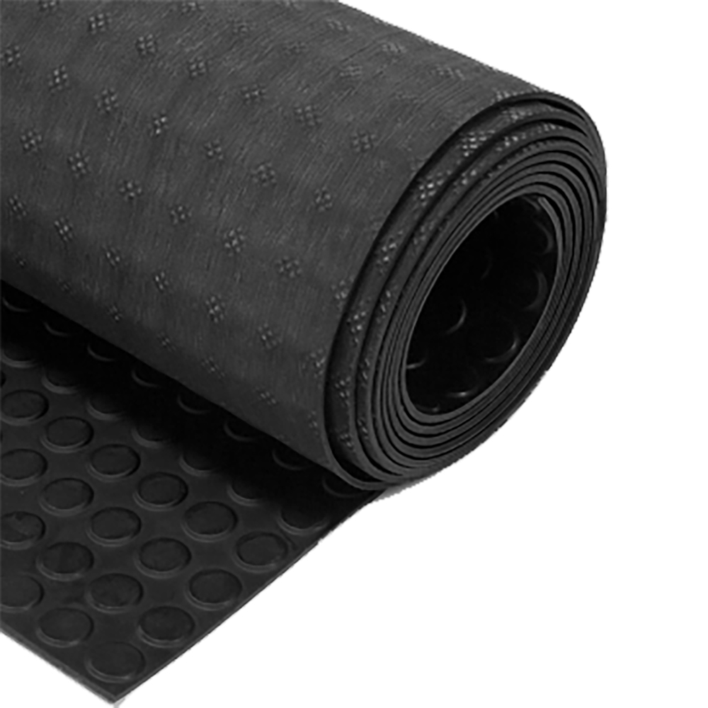 Tappeto a bolle in gomma mt. 1,2 x 10 – colore nero Senza marca