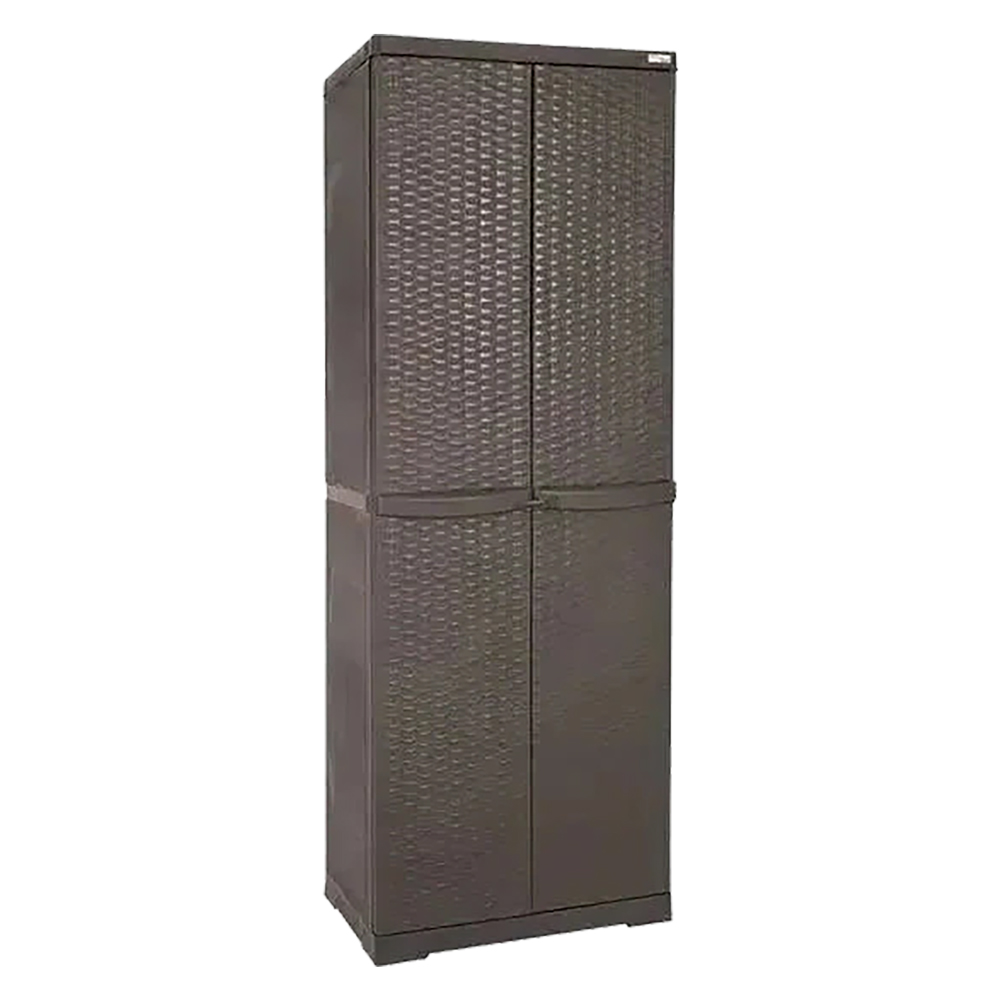 Armadio alto ‘rattan wenge’ cm 65x p 45x h 178 Trioplast