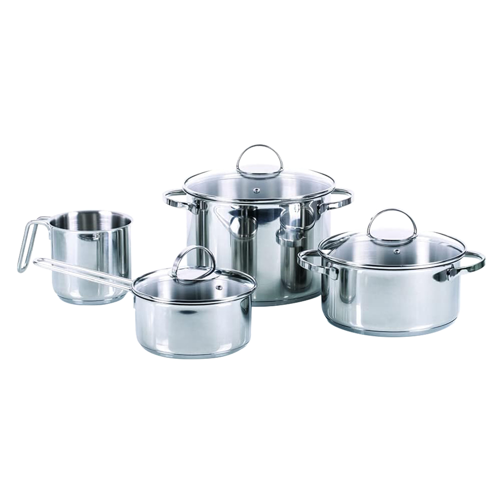 Set batteria pentole ‘allegro inox’ da 7 pezzi 7 prodotti misti Moneta