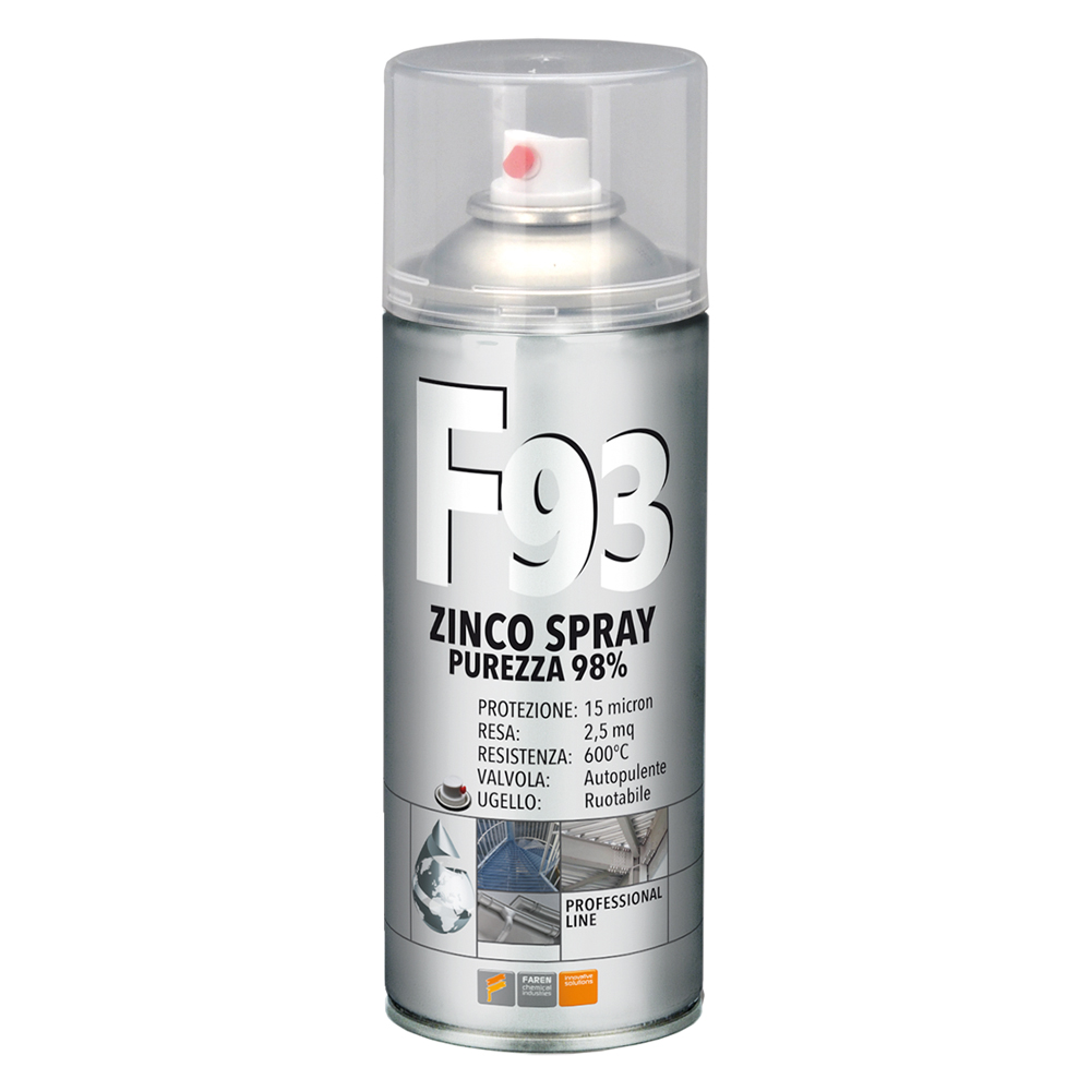 Smalto spray zinco 98% ‘f93’ ml 400 Faren