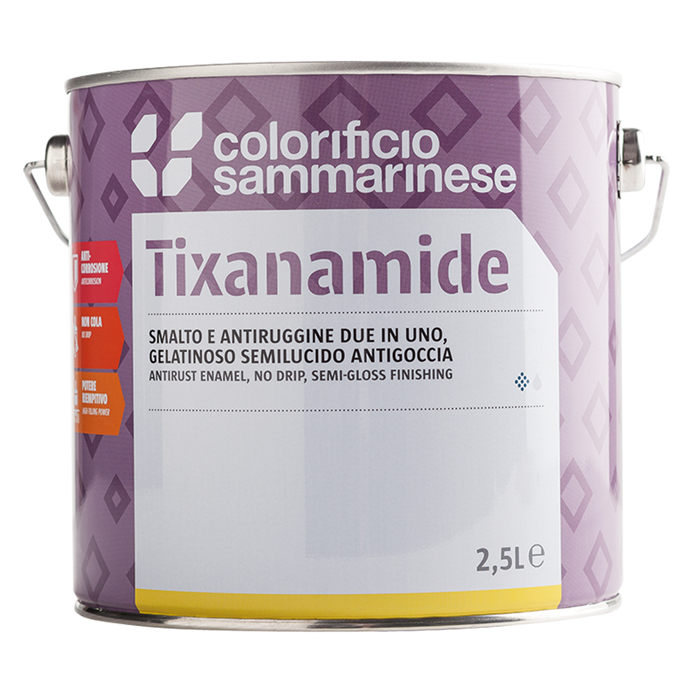 Smalto antiruggine ‘tixanamide’ lt. 0,750 bianco Colorificio sammarinese