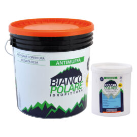 Idropittura superlavabile antimuffa lt.  14 Bianco polare