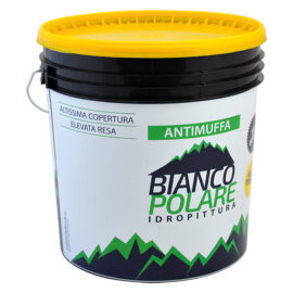 Pittura al quarzo liscio antimuffa lt.  4 Bianco polare