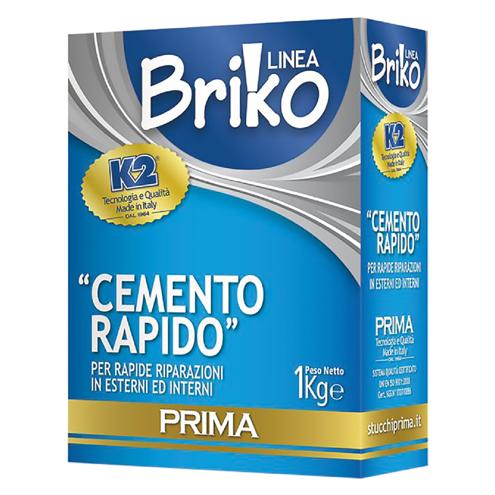 Cemento rapido in polvere ‘briko k2’ kg. 1 – scatola K2