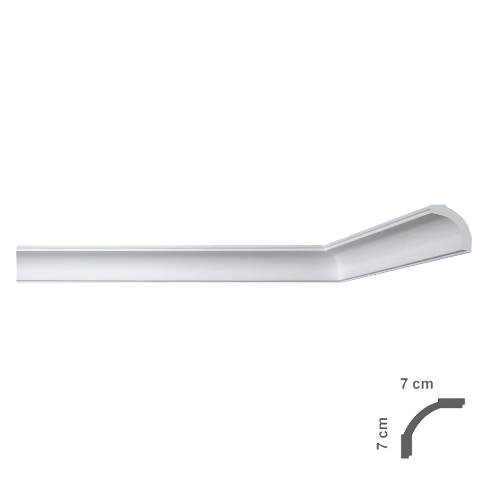 Cornice decorativa per soffitto mod. i765 – mm. 70×70 Bovelacci