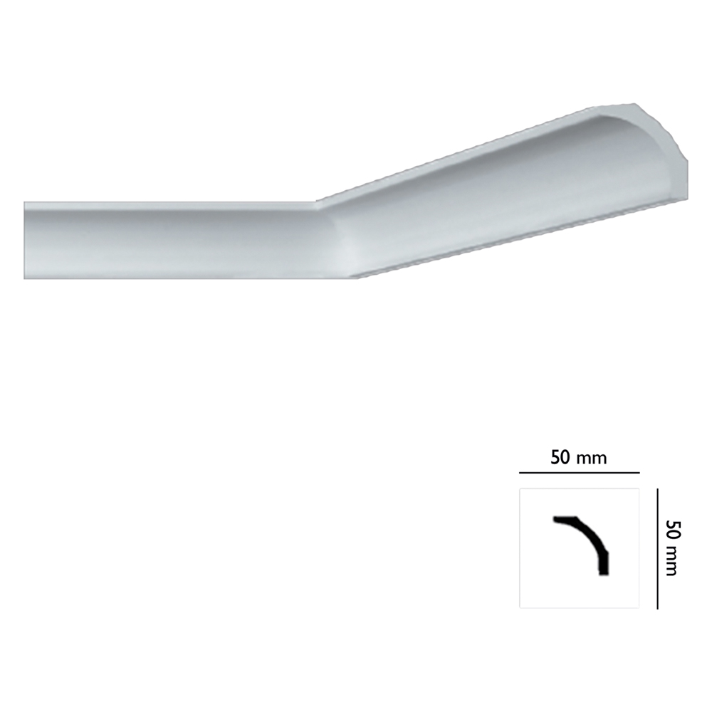 Cornice decorativa per soffitto mod. i706 – mm. 50×50 Bovelacci