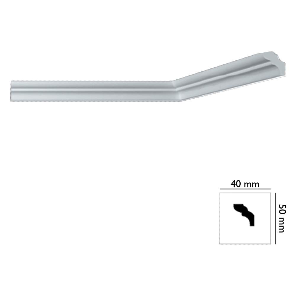 Cornice decorativa per soffitto mod. i755 – mm. 40×50 Bovelacci