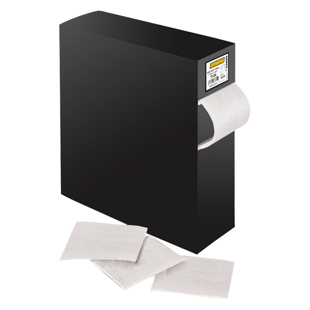 Carta flessibile al lattice ‘soft roll’ grana 120 – mm 115 x mt 25 Grinding