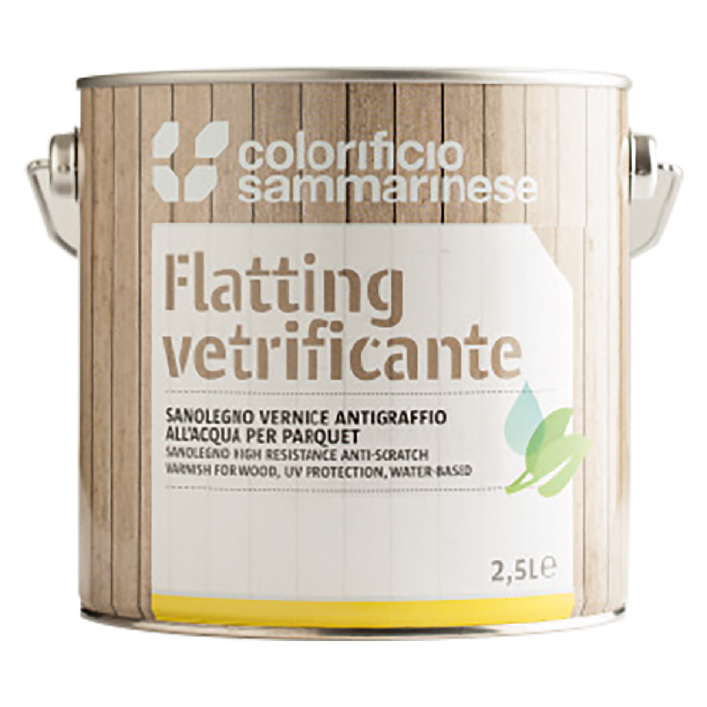 Flatting all’acqua ‘sanolegno’ lt. 0,750 – trasparente lucida Colorificio sammarinese