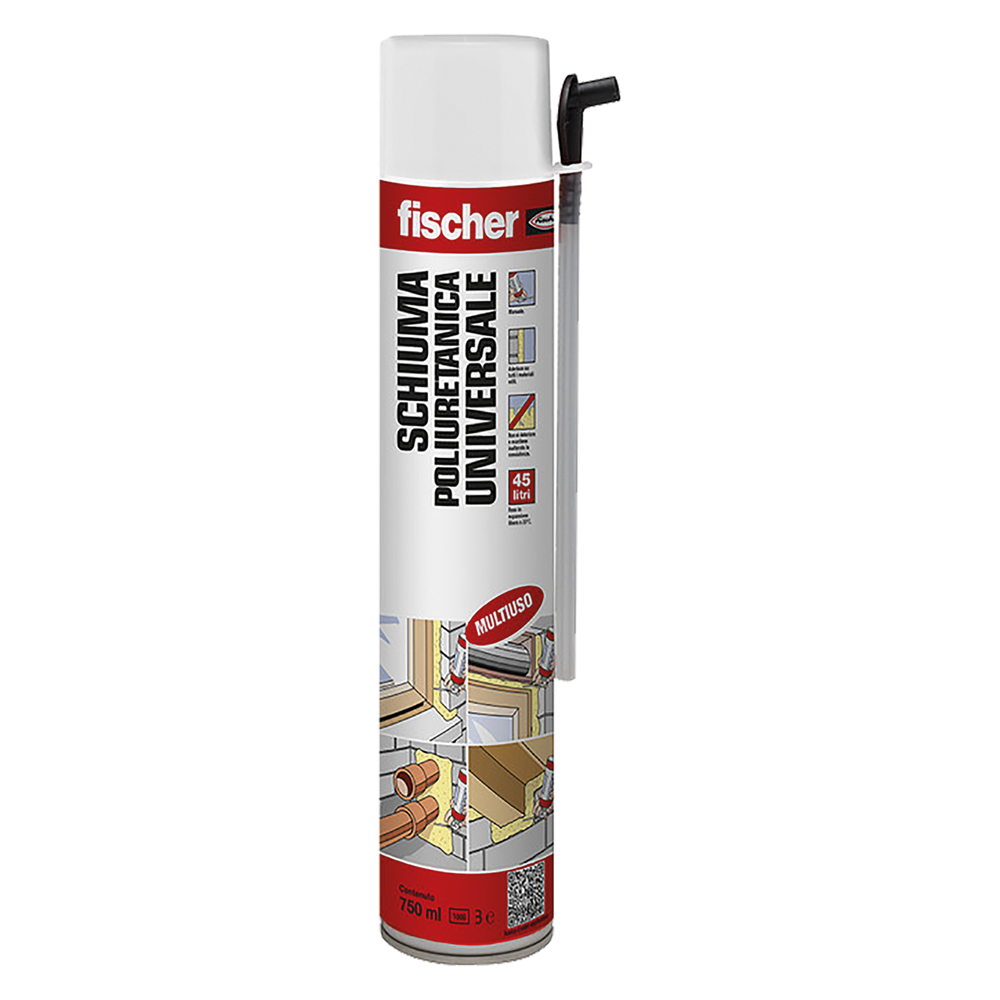 Schiuma poliuretanica ‘1k’ pu 1k 750 ml 750 – manuale Fischer