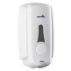 Dispenser a muro per sapone in sacca 't-small' per saponi liquidi - bianco Nettuno