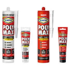 Adesivo sigillante universale 'poly max' hte gr. 115 - cristal (clip strip) Bostik