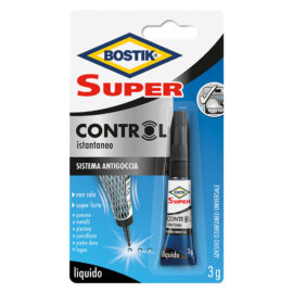 Adesivo cianocrilato 'super control' gr. 3 - blister 2 pz Bostik