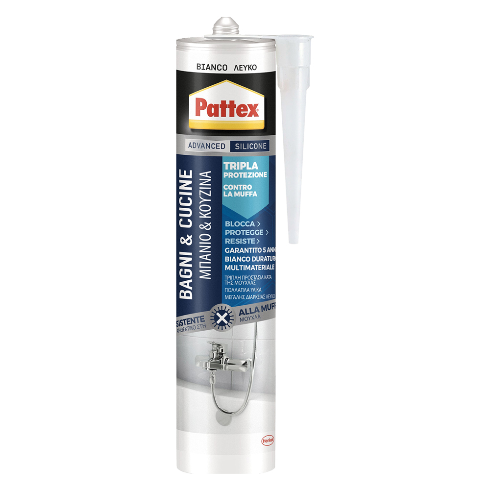 Pattex bagni & cucine ‘3x protection’ ml.330 – bianco Pattex