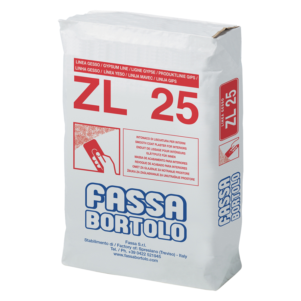 Intonaco di lisciatura ‘zl 25’ kg.  5 Fassabortolo