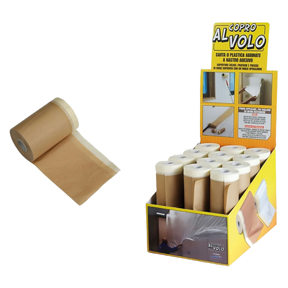 Carta per mascheratura ‘copro al volo’ cm 18 x 20 mt Senza marca