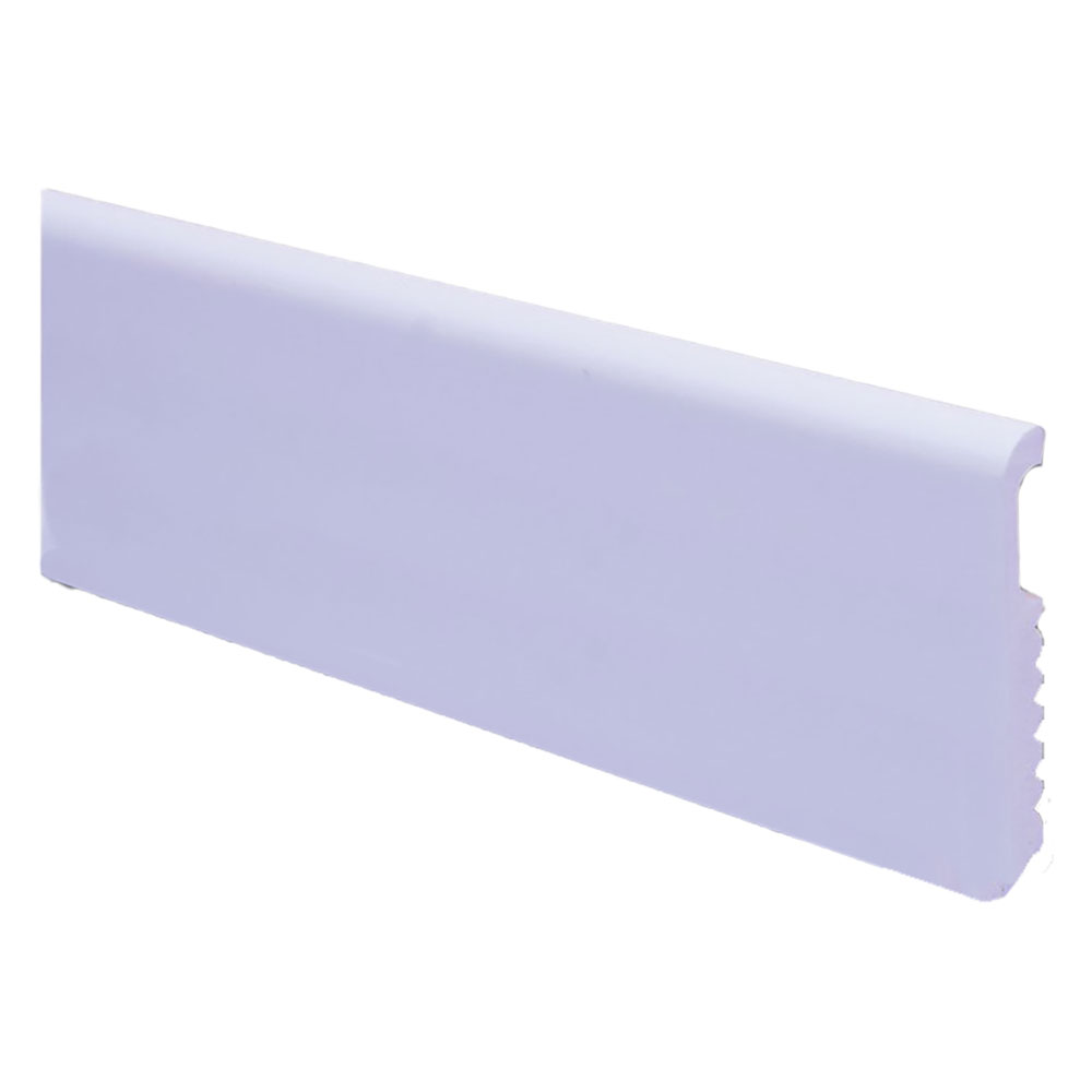 Battiscopa polistirene liscio alluminio Colorea