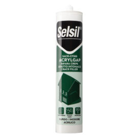 Silicone acrilico effetto ruvido 'sacr-cf500' bianco ml 310 (ral 9010) Selsil