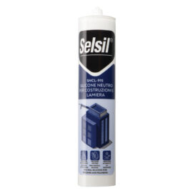 Silicone neutro per lattoneria 'sncl 915' testa di moro ml 310 - (ral 8017) Selsil