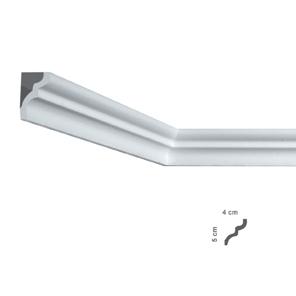 Cornice decorativa per soffitto mod. i856 – mm 40 x 50 Bovelacci