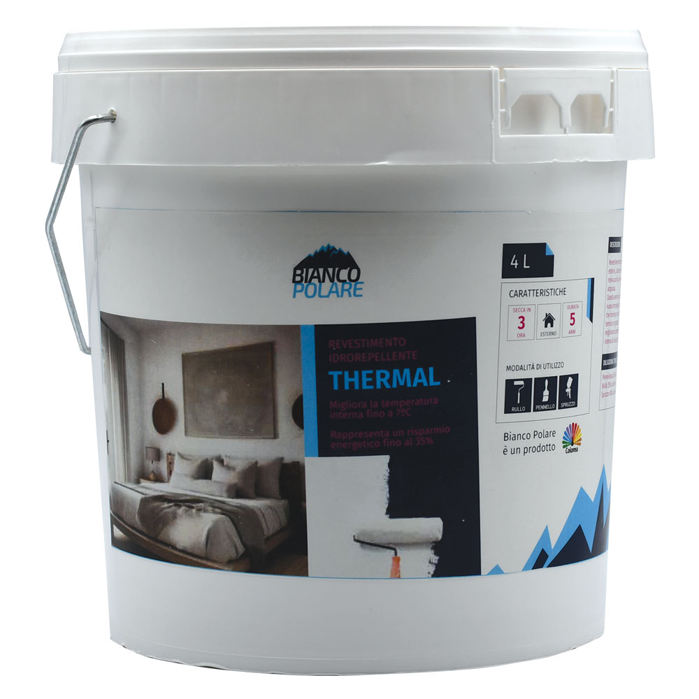 Rivestimento idrorepellente ‘thermal’ lt.  4 Bianco polare